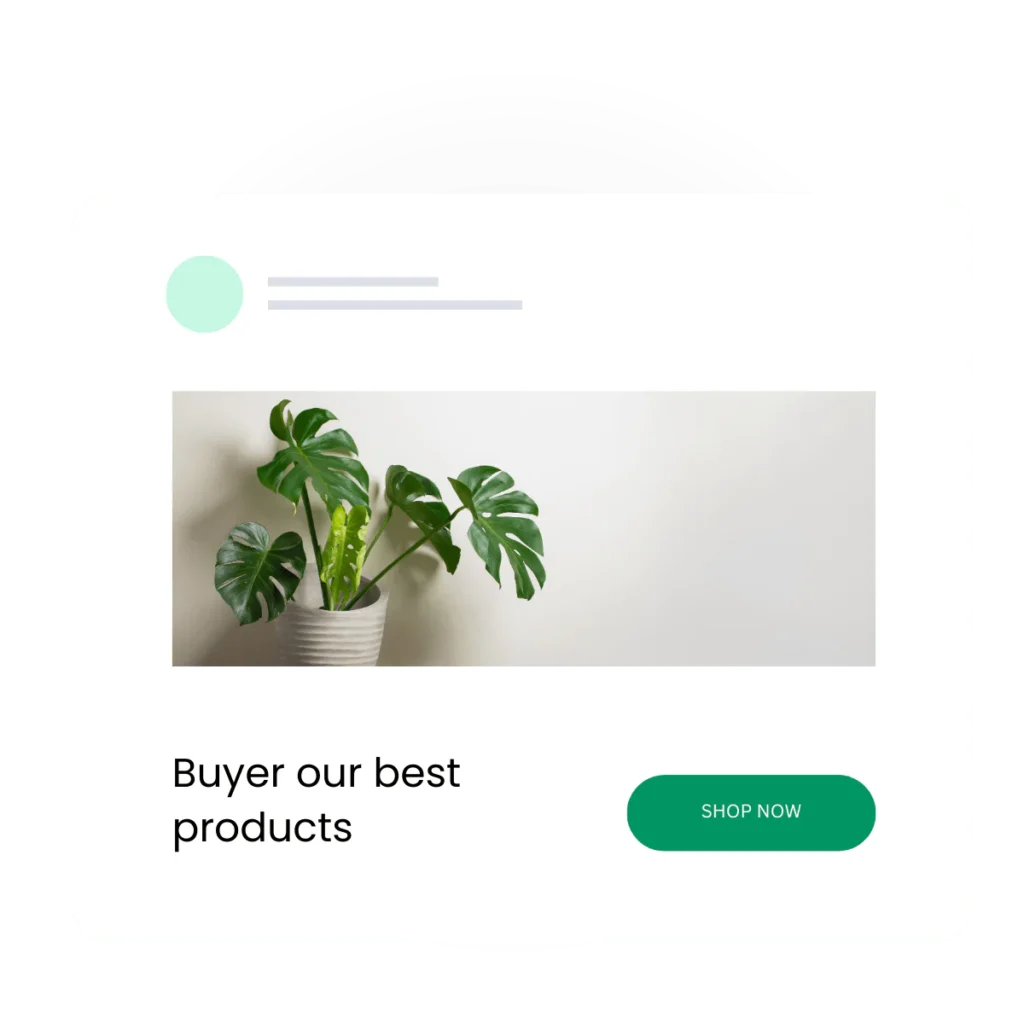 A website feature section showcasing the importance of clear communication. Text on the left with a "Get Started" button is paired with a clean product card mock-up on the right showing an example of effective layout and messaging.